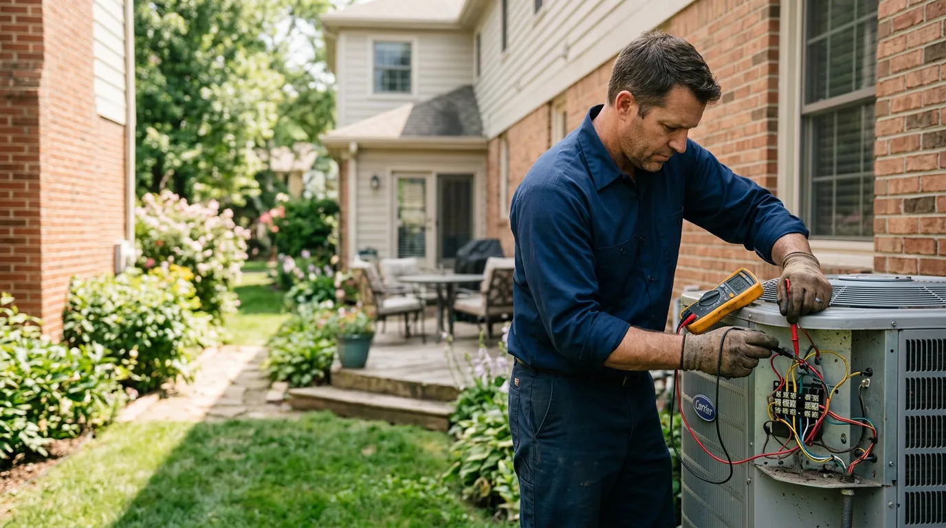 HVAC technician working near Grapeland, TX